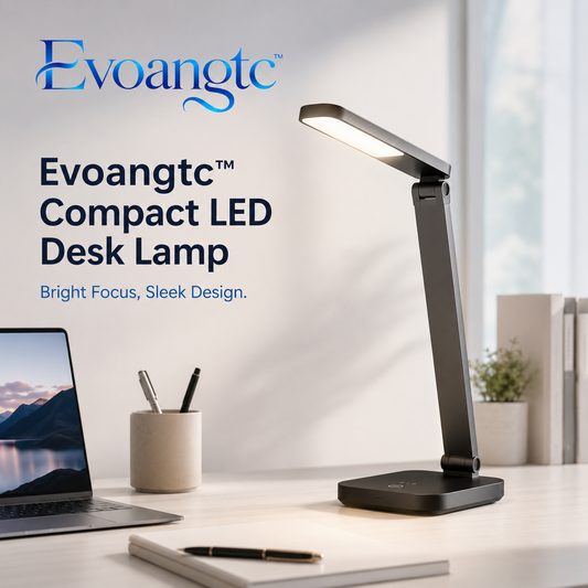 Evoangtc™ Compact LED Desk Lamp – Dimmable, Touch-Control Table Light, Minimalist Work Lamp